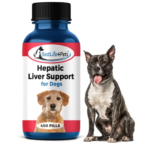 BestLife4Pets Hepatic Dog Liver Support - Dissolvable Homeopathic Liver and Digestive Canine Supplement for Liver Detox and Nutrient Absorption - 100% All Natural - Free of Chemicals or Additives