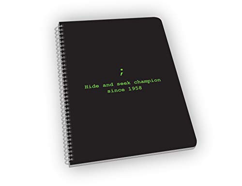Hide And Seek Champion - Funny Computer Coding Pun Notebook 6.6 x 9 Inches Graph Paper Great Gift For Computer Nerd, Geniuses, Coder, Engineer, Programmer, Developer