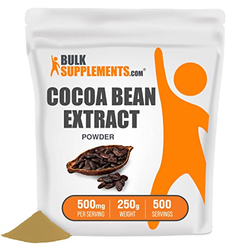 BulkSupplements.com Cocoa Extract Powder - Polyphenols Supplement - Circulation Supplements Flavonoids Supplements - Sugar Free Cocoa Powder - Cocoa Powder (250 Grams - 8.8 oz)