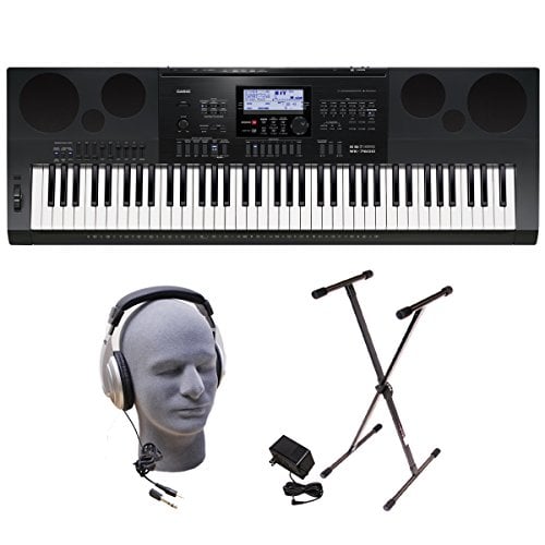 Casio WK-7600 PPK 76-Key Premium Portable Keyboard Package with Headphones, Stand and Power Supply
