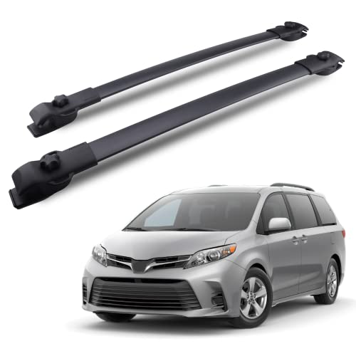 Richeer Roof Rack Cross Bars Fit for 2011-2020 Sienna, Aluminum Cross Bar for Cargo Racks Rooftop Luggage Bicycle Roof Bag