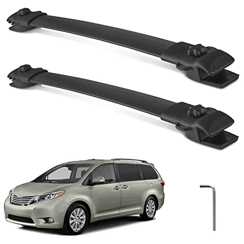 AUTOSAVER88 Roof Rack Cross Bars Compatible with 2011-2020 Sienna, Rooftop Aluminum Crossbars Luggage Cargo Carrier Bag Camping Gear Bike