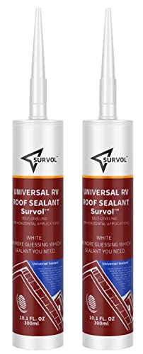 Survol RV Self-Leveling Lap Sealant 2-Pack, White