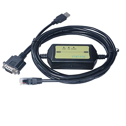 Avanexpress PLC Programming Cable Compatible with 1747-UIC USB to DH485 RS485 RS232 Interface Converter