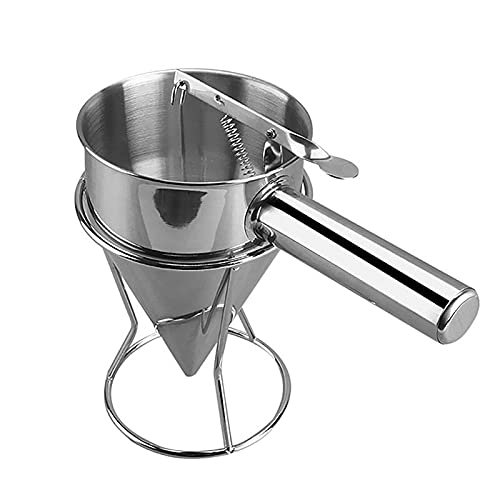 Stainless Steel Funnel Octopus Balls Funnel Tool, Waffle Batter Dispenser Pancake Maker Cooking Tools