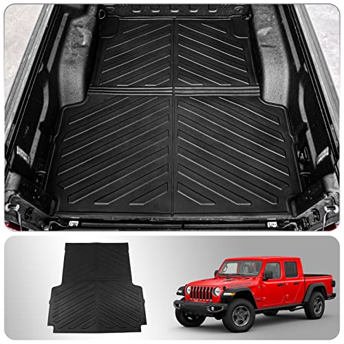 Thinzyou Fit 2020-2023 Jeep Gladiator Bed Mat Trunk Bed Liner TPE All Weather 2022 Jeep Gladiator Accessories