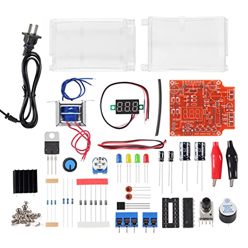 Alinan 2pcs LM317 DIY Kit Adjustable Regulated Voltage 110V to 1.25V-12.5V Step-Down Power Supply Module PCB Board Electronic Kits