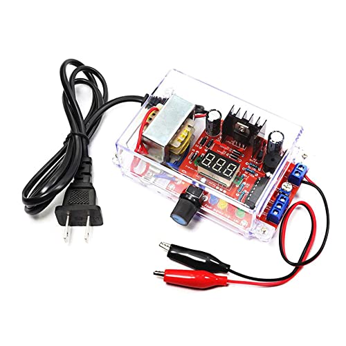 ALAMSCN LM317 Power Supply Adjustable Voltage Regulator Kit AC-DC 110V to 1.25V-12V Output 5V 12V Voltmeter Electronic DIY Kits with Manual