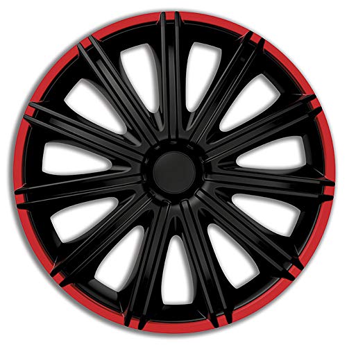 AUTO-STYLE Set wheel covers Nero R 14-inch black/red