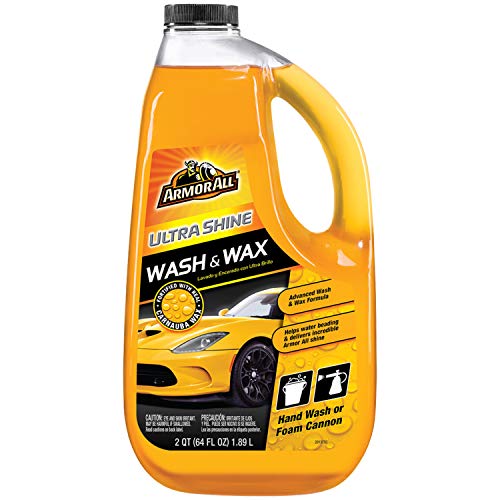 Ultra Shine Car Wash and Car Wax by Armor All, Cleaning Fluid for Cars, Trucks, Motorcycles, 64 Fl Oz Each