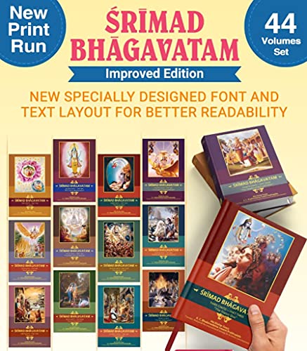 Srimad Bhagavatam Full Set (44 Volumes 12 Cantos)