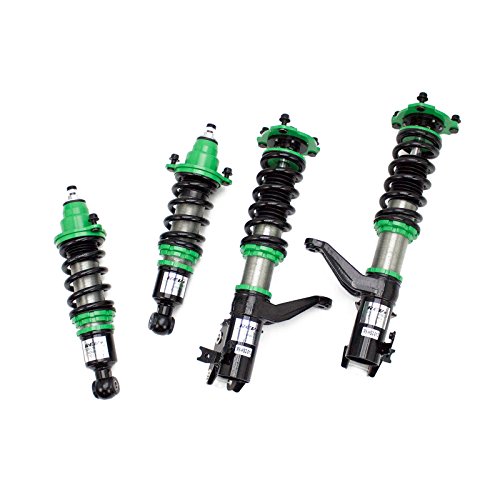 R9-HS2-013_2 compatible with Honda Civic Coupe/Sedan (EM/ES) 2001-05 Hyper-Street II Coilover Kit w/ 32-Way Damping Force Adjustment Lowering Kit by Rev9, 32 Damping Level Adjustment