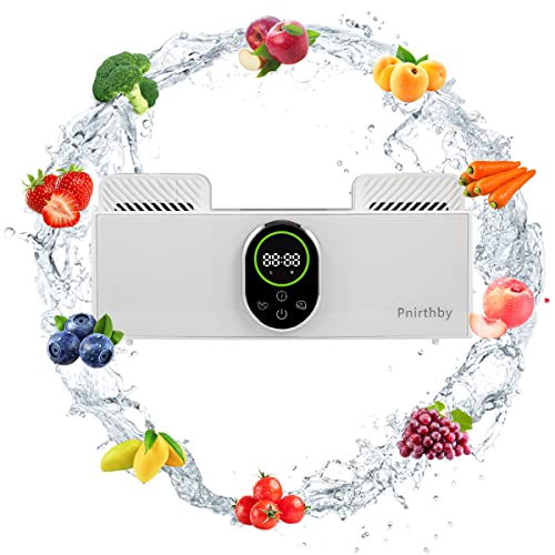 pnirthby Fruit and Vegetable Cleaning Machine, Automatic Ultrasonic Washing Cleaner Device Portable Household Cleaning Machine for Fruit Vegetable Rice Meat Food Wash Purifier Machine