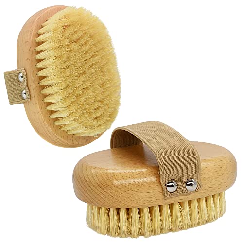 Casidoxi Soft Bristle Dog Brush for Short Haired Cats Dogs with Elastic Band, Natural Bristle Dog Palm Brush for Cats Dogs Brush