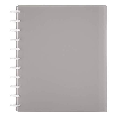 TUL - Notebook - Custom Note-Taking System Discbound Student Notebook 8.5 x - 11.25" x 10" x 1" - Gray - 75 Sh/bk