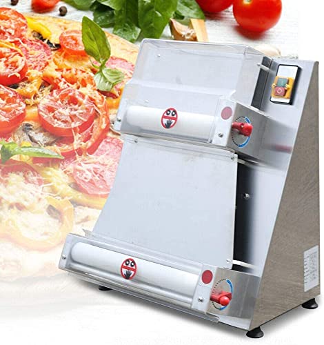 TFCFL Commercial Dough Roller Sheeter,15" Electric Pizza Press Making Machine,370W Automatically Pasta Maker Machine for Pizza Bread and Pasta