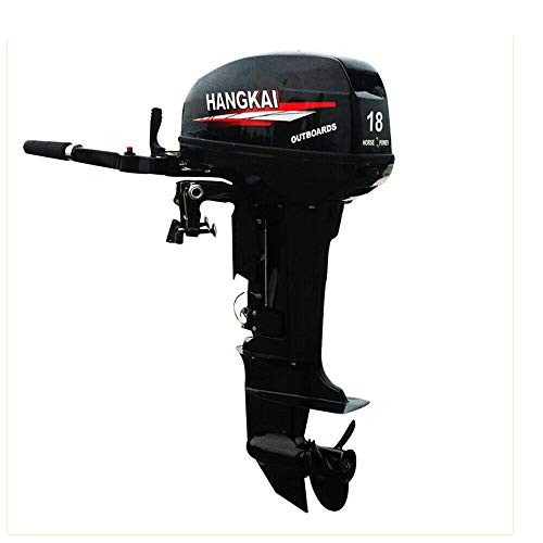 TFCFL 2 Stroke 18HP Electric Outboard Motor,Outboard Motor Boat Engine Water Cooling CDI System,246CC Heavy Duty Boat Engine Short Shaft 13.2KW