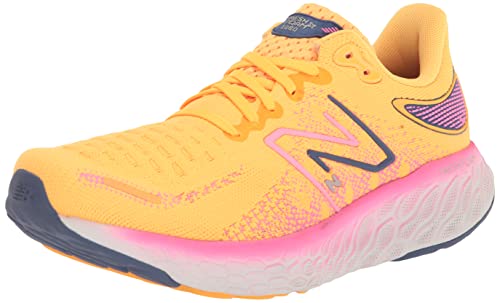 New Balance Women's Fresh Foam X 1080 V12 Running Shoe, Vibrant Apricot/Vibrant Pink/Night Sky, 9