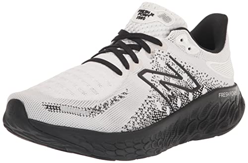 New Balance Men's Fresh Foam X 1080 V12 Running Shoe, Munsell White/Black, 11