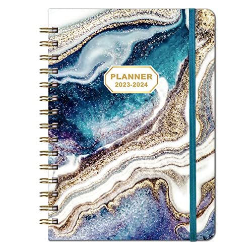 2023-2024 Planner - Weekly Monthly Planner 2023-2024, July 2023 - June 2024, 6.4"x 8.5" Planner with Elastic Closure, Inner Pocket, Coated Tabs