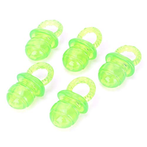 5PCS Pet Dog Chewing Toy, Pacifier Shaped Pet Dogs Teether Teething Sounding Interactive Chew Toy(Green)