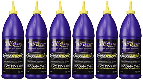 Royal Purple 01301 Max-Gear Synthetic Gear Lube Oil 75W140 Pack of 6 Quarts