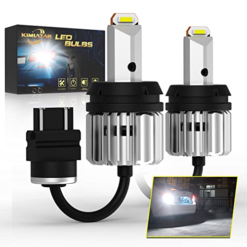 3157 LED Bulbs for Back Up Reverse Lights, CANBUS Error Free, 20W 4000Lumens, CSP 6-SMD Upgraded 6500K High Brightness 3156 3056 3057 3457 4157 Bulbs for Reverse and Brake Packing LightsPack of 2