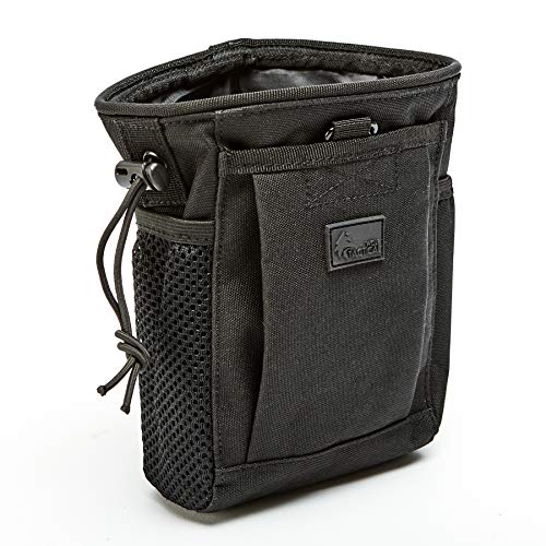 WOLF TACTICAL Drawstring MOLLE Dump Pouch - EDC Drop Bag for Ammo, Magazines, Range Shooting, Hunting, Outdoor Sports