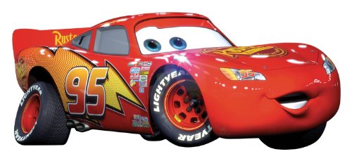 RoomMates RMK1518GM Disney Pixar Cars Lightning McQueen Peel and Stick Giant Wall Decal 16 inch x 38.5 inch