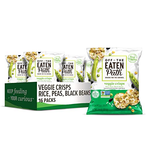 Off The Eaten Path Veggie Crisps, Rice/Peas/Black Beans, 1.25 Ounce (Pack of 16)