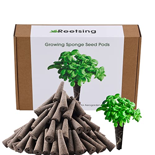 100 Pack Hydroponics Sponge,Replacementpre-Grow Sponges,Hydroponics Growing System Kit Compatible with Aerogarden