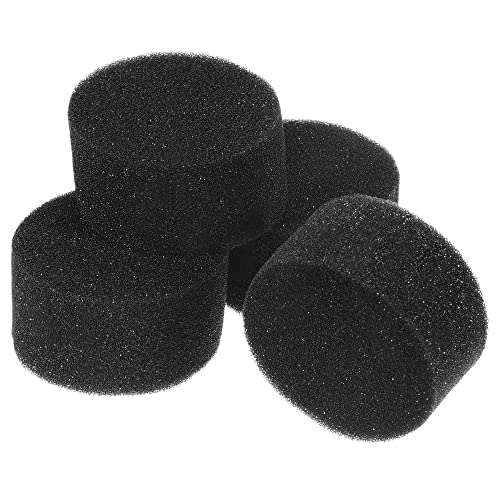 MECCANIXITY 50pcs Hydroponic Sponges, 2.24" Growing Media Cylindrical Sponges for Home Vegetable Flower Planting, Black