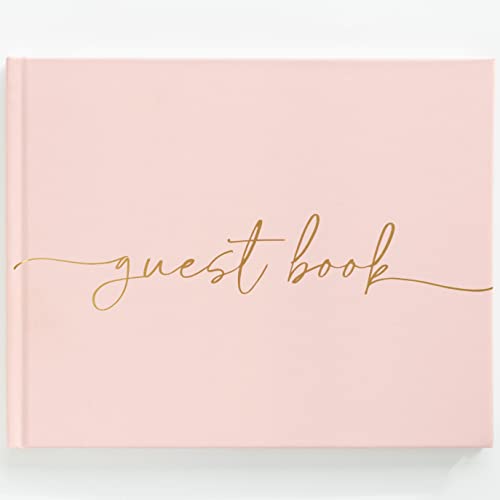 Wedding Guest Book - Perfect Guest Book Weddings Reception, Baby Shower, Polaroid Guest Book for Wedding and Special Events - 100 Blank Pages for Wedding Sign in, Photos - Elegant and Hardcover