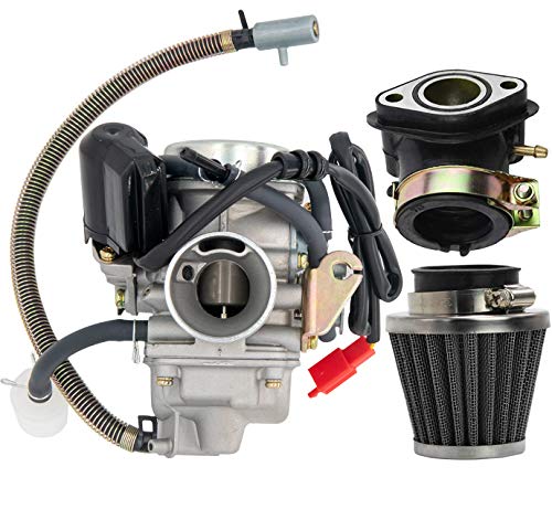 GY6(150cc) Carburetor for 150cc 125cc 152QMJ 157QMJ 4 Stroke Engines Electric Choke Motorcycle Scooter - GY6 150cc Carburetor24mm PD24J Carb