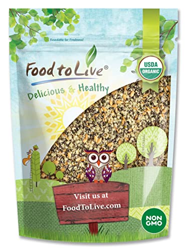 Organic Chia, Flax, and Hemp Seeds Mix, 1.5 Pounds  A Non-GMO Blend of Whole Black Chia Seeds, Whole Golden Flax Seeds, and Hemp Hearts, Vegan, Kosher, Bulk. Great for Smoothies, Shakes and Salads