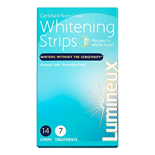 Lumineux Teeth Whitening Strips 7 Treatments - Enamel Safe for Whiter Teeth - Whitening Without the Harm - Dentist Formulated and Certified Non-Toxic - Sensitivity Free