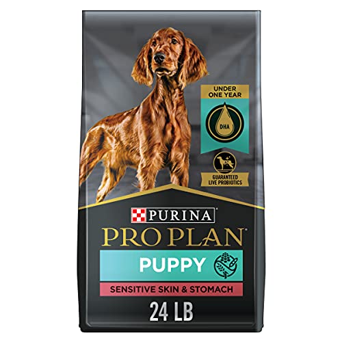 Purina Pro Plan Sensitive Skin and Stomach Puppy Food with Probiotics, Lamb & Oat Meal Formula - 24 lb. Bag