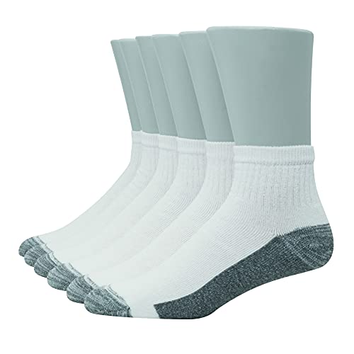 Hanes Ultimate mens Socks, 6-pair Hanes Ultimate Men s 6 Pack Ultra Cushion FreshIQ Odor Control with Wicking Ankle Socks White, White, One Size US