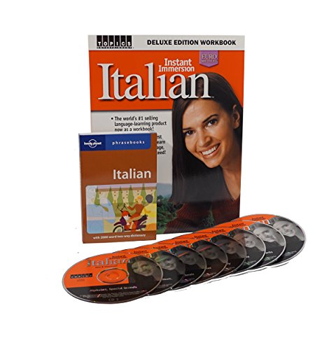 Topics Entertainment Learn to Speak & Understand Italian Language Deluxe 8 Audio CDs with Workbook and Phrasebook