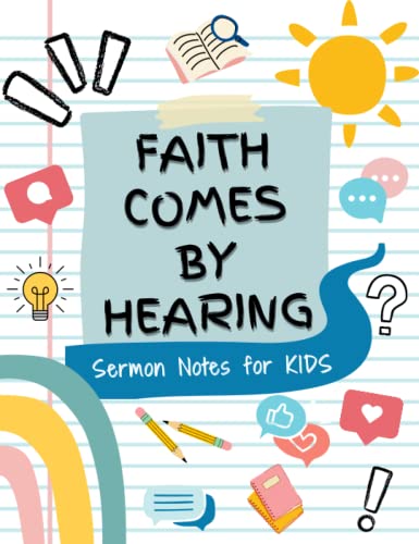 Sermon Notes Journal for Kids: Church Journal Activity Book for Kids Ages 6-12, 52 Weeks of Sermon Journaling