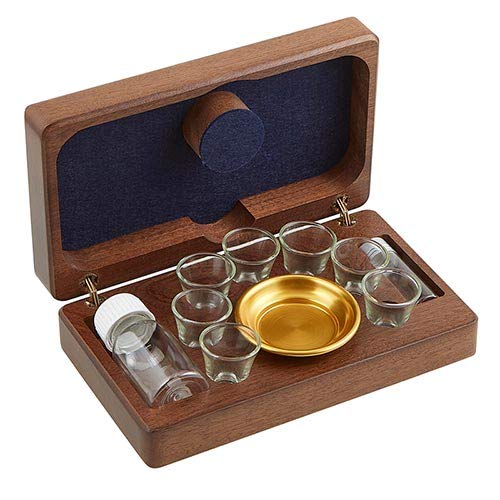 Christian Brands Wood Communion Set 7cup