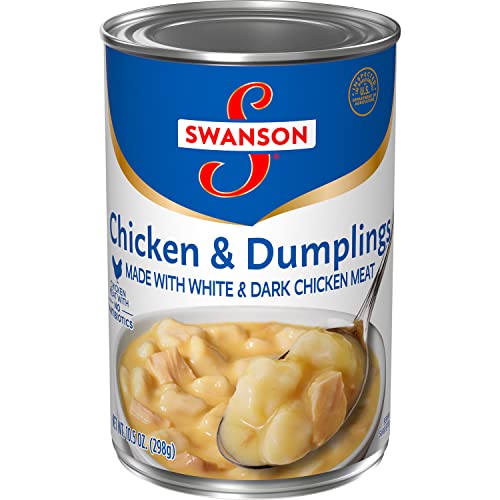 Swanson Canned Chicken and Dumplings With White and Dark Chicken Meat, 10.5 OZ Can (Case of 12)