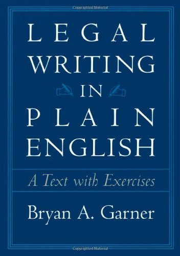 Instructor's Manual - Legal Writing in Plain English