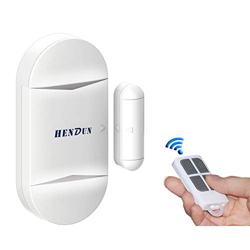 HENDUN Door Alarm for Home Security with Remote, 130dB Wireless Windows Alarm Sensors,Chime for Pool Door, Kids Safety, Alarm for Garage, Sliding, Dementia,Opening Entering Alert (Pack 1)