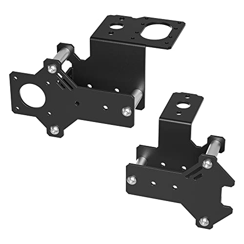 HAIHUANG 1204 Ball Screw Dual Z-axis MGN12H Linear Rail Guide Fixing Plate Bracket Mount for Ender 3 V2 Ender3 Pro CR10 DIY 3D Printer Upgrades (Left+Right), Black