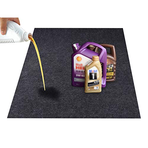 KALASONEER Oil Spill Mat,Absorbent Oil Mat Reusable Washable,Contains Liquids, Protects Driveway Surface,Garage or Shop,Parking,Floor(36inches x 60inches)