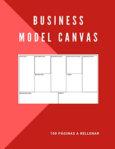 Business Model Canvas, 100 pginas a rellenar: Ideal para llenar el modelo de negocio canvas. | Cuaderno para construir su modelo de negocio a partir ... estrategia de desarrollo (Spanish Edition)