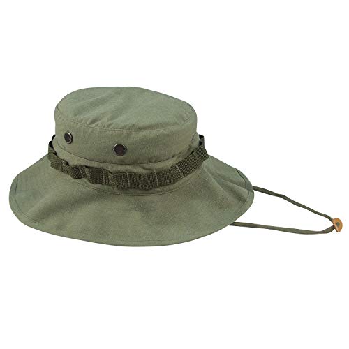 Rothco Vintage Vietnam Style Boonie Hat, Olive Drab, 7.5