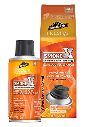 Fresh FX Smoke X Car Odor Eliminator Spray by Armor All, Car Air Freshener Spray, Citrus Breeze Scent, 2 Oz