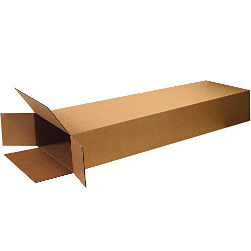 Boxes Fast BFHD14468FOL Side Loading Corrugated Cardboard Snowboard Boxes, 14" x 4" x 68", for Shipping, Packing, Moving or Storage, Kraft (Pack of 10)